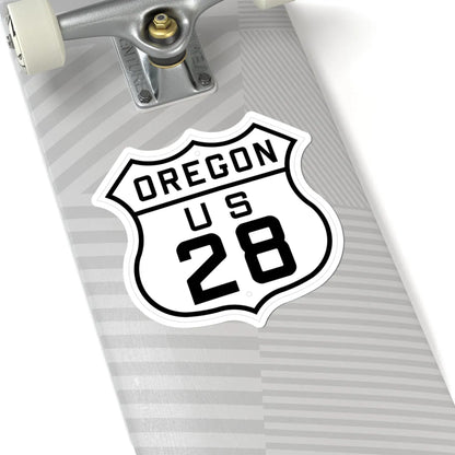 US 28 Oregon 1926 (Oregon) (Road Sign) STICKER Vinyl Kiss-Cut Decal - The Sticker Space