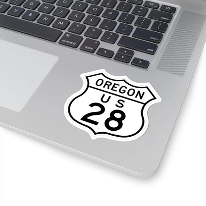 US 28 Oregon 1948 (Oregon) (Road Sign) STICKER Vinyl Kiss-Cut Decal - The Sticker Space