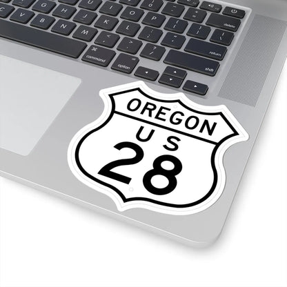US 28 Oregon 1948 (Oregon) (Road Sign) STICKER Vinyl Kiss-Cut Decal - The Sticker Space