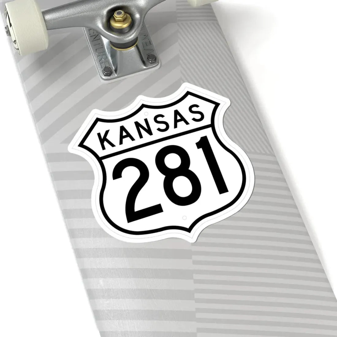 US 281 Kansas 1962 (Kansas) (Road Sign) STICKER Vinyl Kiss-Cut Decal - The Sticker Space