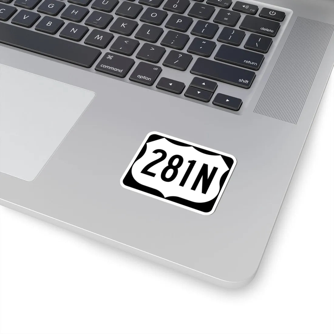 US 281N (North Dakota) (Road Sign) STICKER Vinyl Kiss-Cut Decal - The Sticker Space