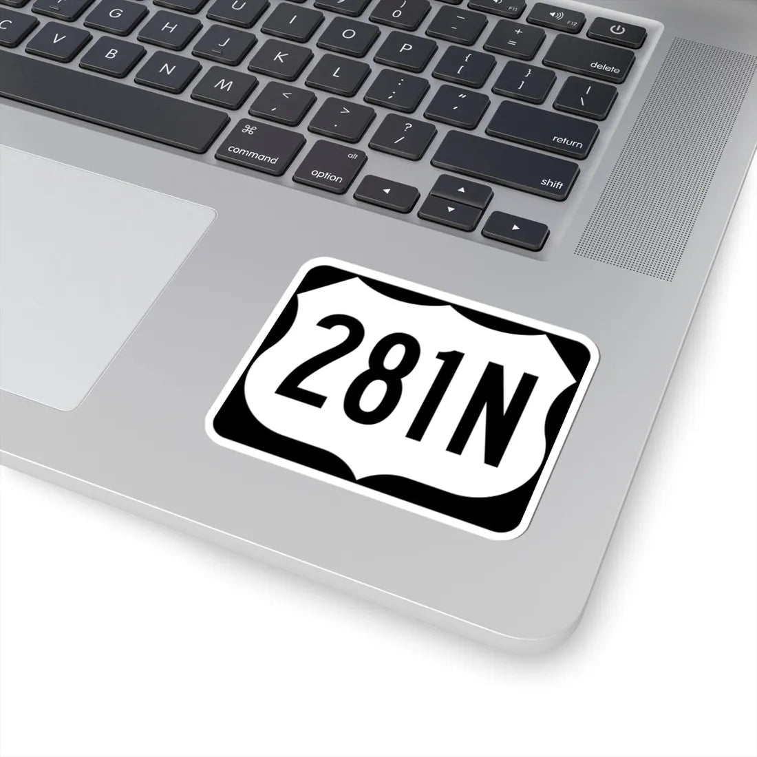 US 281N (North Dakota) (Road Sign) STICKER Vinyl Kiss-Cut Decal - The Sticker Space