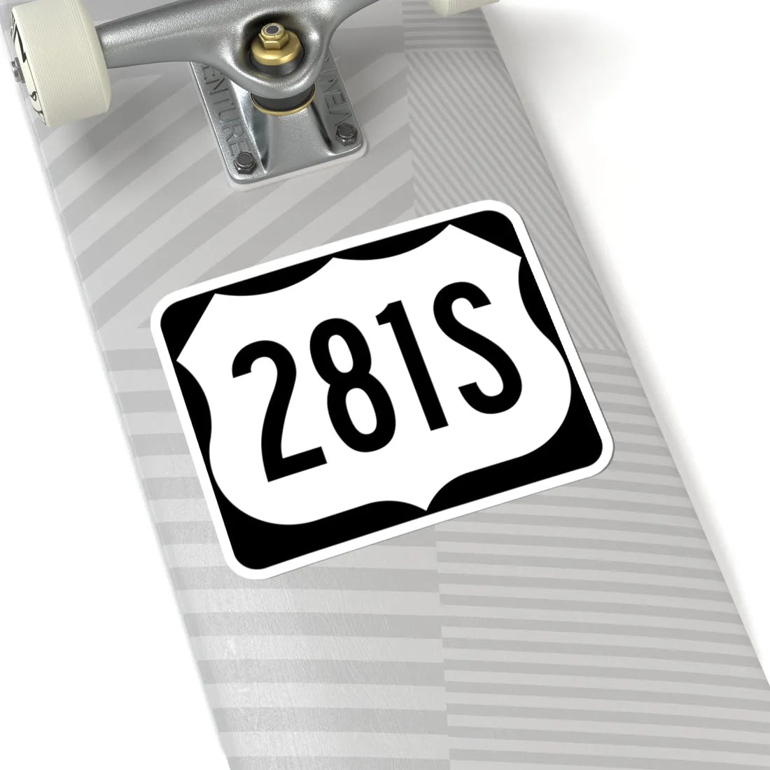 US 281S (North Dakota) (Road Sign) STICKER Vinyl Kiss-Cut Decal - The Sticker Space