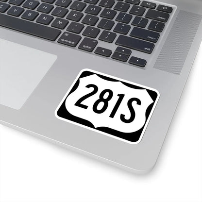 US 281S (North Dakota) (Road Sign) STICKER Vinyl Kiss-Cut Decal - The Sticker Space
