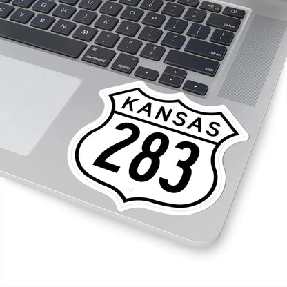 US 283 Kansas 1962 (Kansas) (Road Sign) STICKER Vinyl Kiss-Cut Decal - The Sticker Space