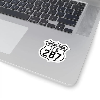 US 287 Montana 1926 (Montana) (Road Sign) STICKER Vinyl Kiss-Cut Decal - The Sticker Space