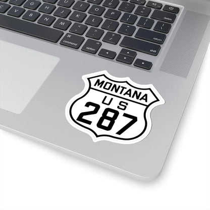 US 287 Montana 1926 (Montana) (Road Sign) STICKER Vinyl Kiss-Cut Decal - The Sticker Space