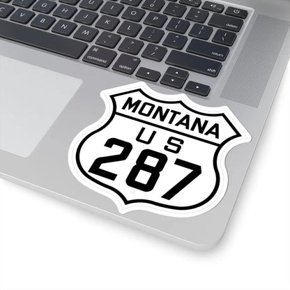 US 287 Montana 1926 (Montana) (Road Sign) STICKER Vinyl Kiss-Cut Decal - The Sticker Space
