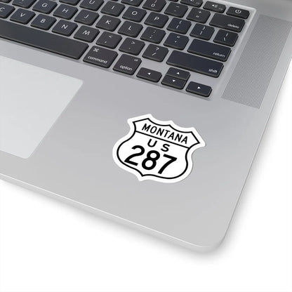 US 287 Montana 1948 (Montana) (Road Sign) STICKER Vinyl Kiss-Cut Decal - The Sticker Space