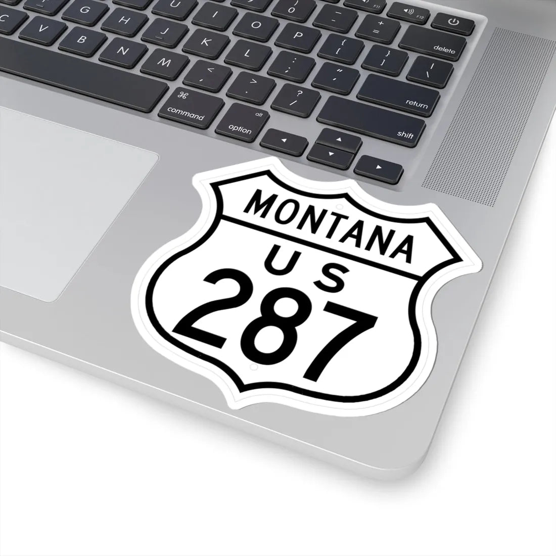 US 287 Montana 1948 (Montana) (Road Sign) STICKER Vinyl Kiss-Cut Decal - The Sticker Space