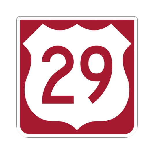 US 29 FL reversed (Florida) (Road Sign) STICKER Vinyl Kiss-Cut Decal 2 Inch White - The Sticker Space