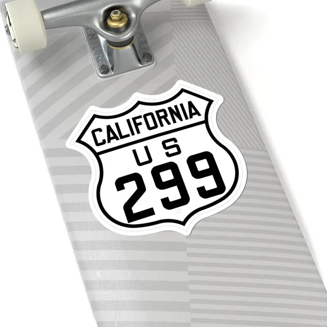 US 299 California 1926 (California) (Road Sign) STICKER Vinyl Kiss-Cut Decal - The Sticker Space