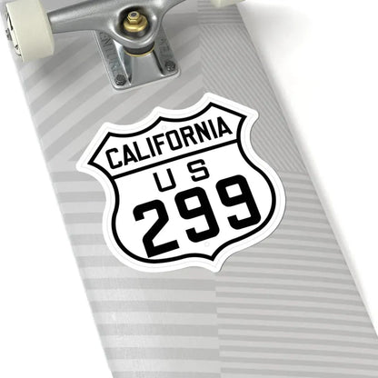 US 299 California 1926 (California) (Road Sign) STICKER Vinyl Kiss-Cut Decal - The Sticker Space