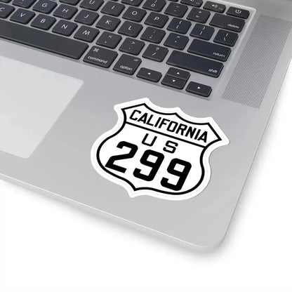 US 299 California 1926 (California) (Road Sign) STICKER Vinyl Kiss-Cut Decal - The Sticker Space