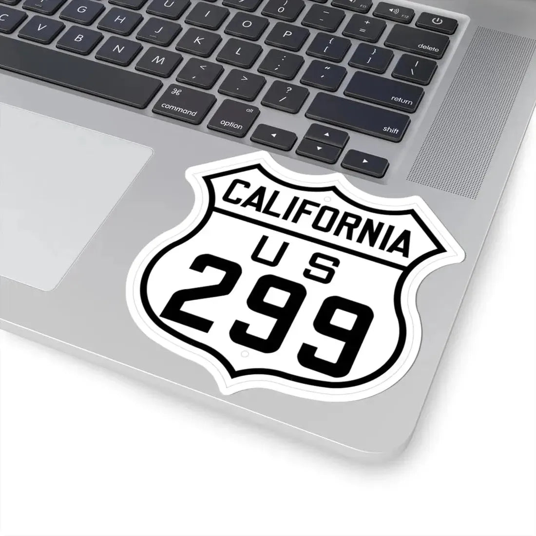 US 299 California 1926 (California) (Road Sign) STICKER Vinyl Kiss-Cut Decal - The Sticker Space