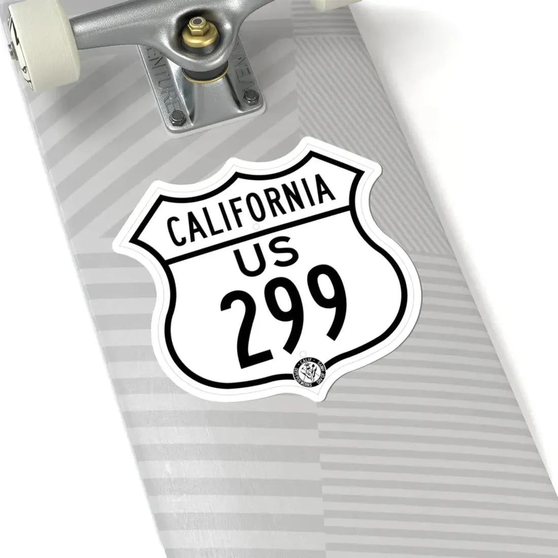 US 299 California 1948 (California) (Road Sign) STICKER Vinyl Kiss-Cut Decal - The Sticker Space