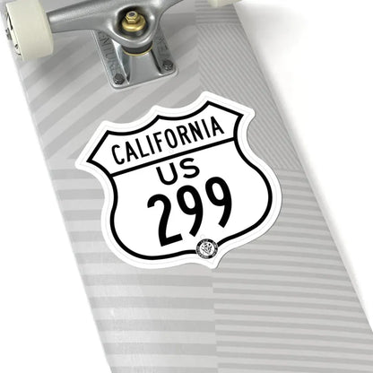 US 299 California 1948 (California) (Road Sign) STICKER Vinyl Kiss-Cut Decal - The Sticker Space