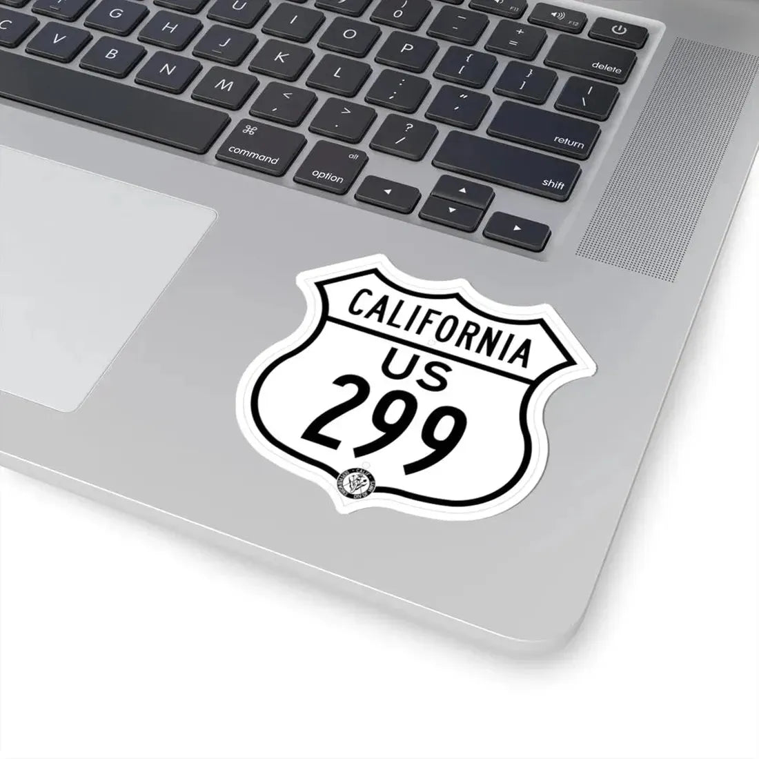 US 299 California 1948 (California) (Road Sign) STICKER Vinyl Kiss-Cut Decal - The Sticker Space