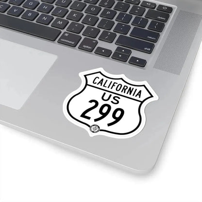 US 299 California 1948 (California) (Road Sign) STICKER Vinyl Kiss-Cut Decal - The Sticker Space