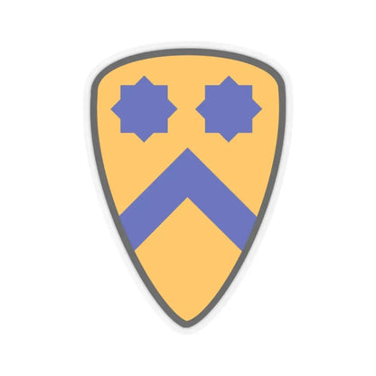 US 2nd Cavalry Division (U.S. Army) STICKER Vinyl Kiss-Cut Decal 6 Inch Transparent - The Sticker Space