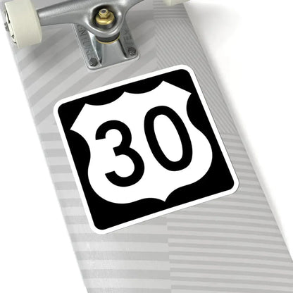 US 30 IA (Iowa) (Road Sign) STICKER Vinyl Kiss-Cut Decal - The Sticker Space