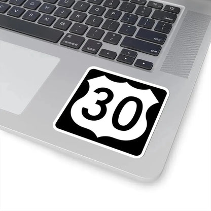 US 30 IA (Iowa) (Road Sign) STICKER Vinyl Kiss-Cut Decal - The Sticker Space