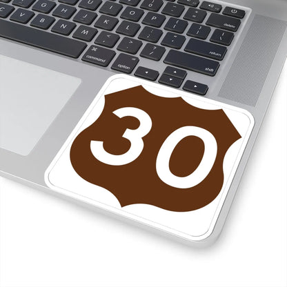 US 30 ID-Scenic (Idaho) (Road Sign) STICKER Vinyl Kiss-Cut Decal - The Sticker Space