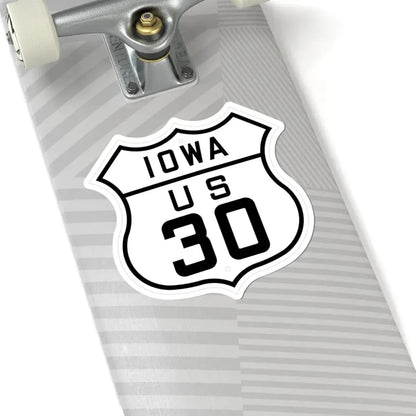 US 30 Iowa 1926 (Iowa) (Road Sign) STICKER Vinyl Kiss-Cut Decal - The Sticker Space