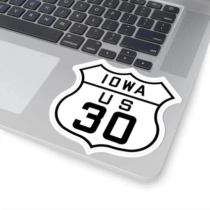 US 30 Iowa 1926 (Iowa) (Road Sign) STICKER Vinyl Kiss-Cut Decal - The Sticker Space