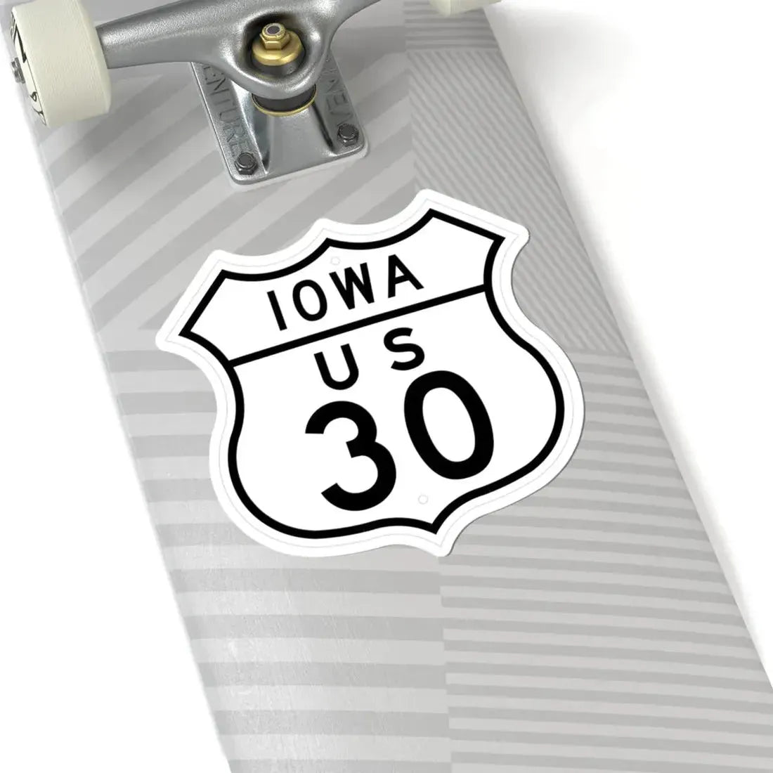 US 30 Iowa 1948 (Iowa) (Road Sign) STICKER Vinyl Kiss-Cut Decal - The Sticker Space