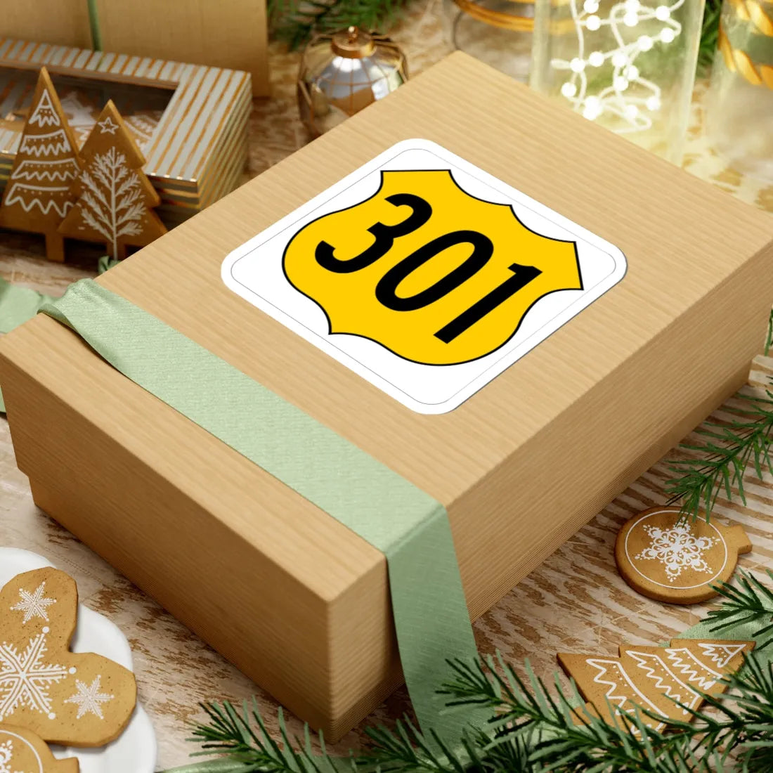 US 301 FL (Florida) (Road Sign) STICKER Vinyl Kiss-Cut Decal - The Sticker Space