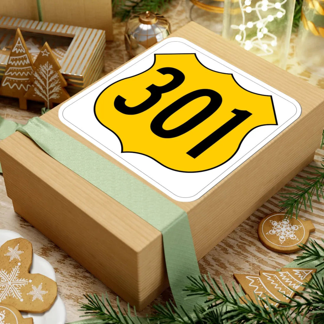 US 301 FL (Florida) (Road Sign) STICKER Vinyl Kiss-Cut Decal - The Sticker Space