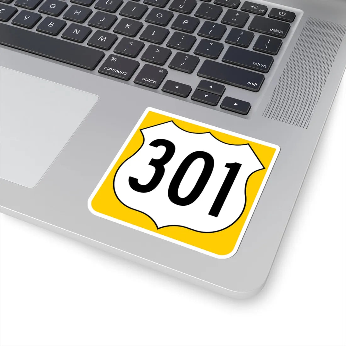 US 301 FL reversed (Florida) (Road Sign) STICKER Vinyl Kiss-Cut Decal - The Sticker Space