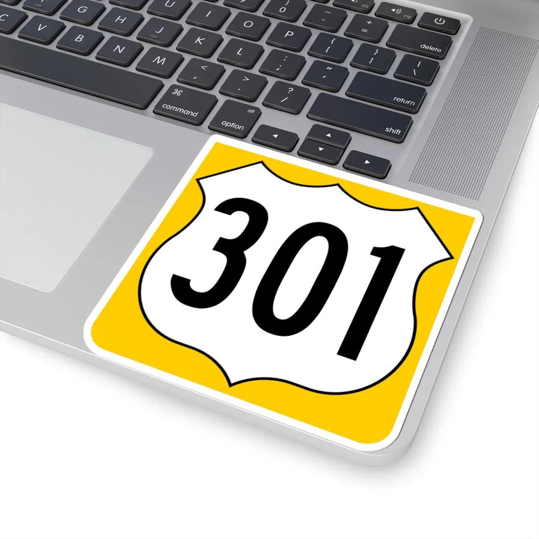 US 301 FL reversed (Florida) (Road Sign) STICKER Vinyl Kiss-Cut Decal - The Sticker Space