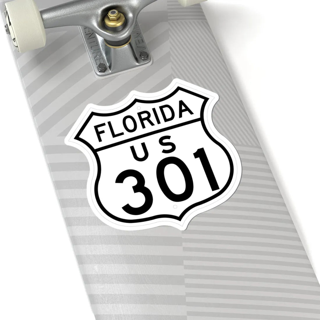 US 301 Florida 1948 (Florida) (Road Sign) STICKER Vinyl Kiss-Cut Decal - The Sticker Space