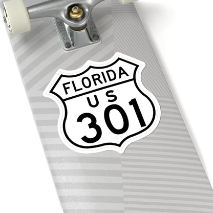 US 301 Florida 1948 (Florida) (Road Sign) STICKER Vinyl Kiss-Cut Decal - The Sticker Space