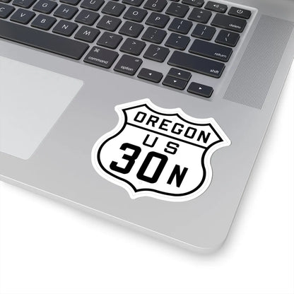 US 30N Oregon 1926 (Oregon) (Road Sign) STICKER Vinyl Kiss-Cut Decal - The Sticker Space