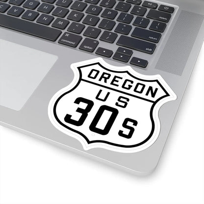 US 30S Oregon 1926 (Oregon) (Road Sign) STICKER Vinyl Kiss-Cut Decal - The Sticker Space