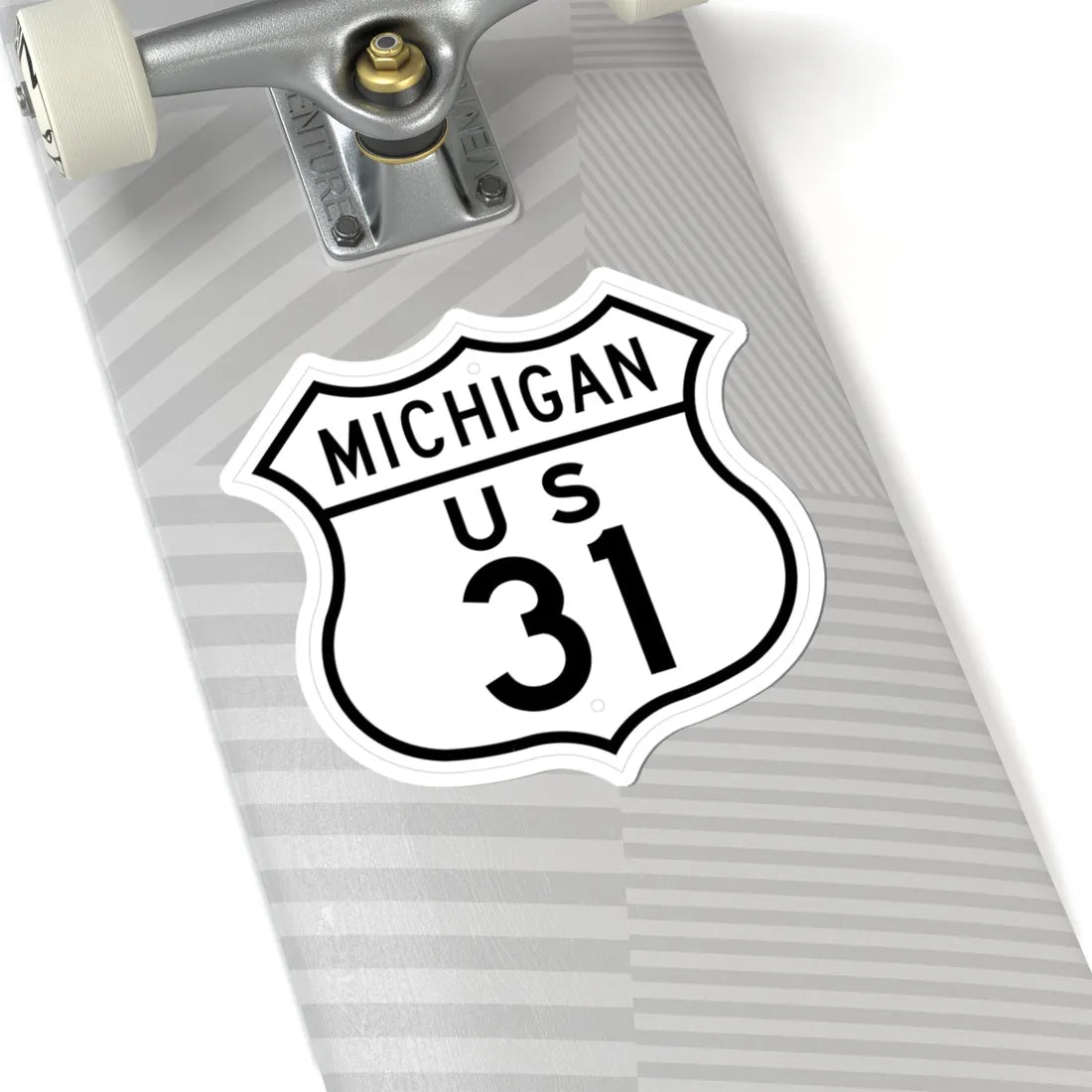 US 31 Michigan 1948 (Michigan) (Road Sign) STICKER Vinyl Kiss-Cut Decal - The Sticker Space