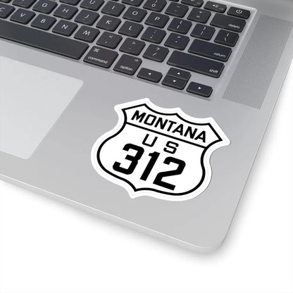 US 312 Montana 1926 (Montana) (Road Sign) STICKER Vinyl Kiss-Cut Decal - The Sticker Space