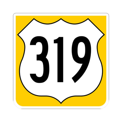 US 319 FL reversed (Florida) (Road Sign) STICKER Vinyl Kiss-Cut Decal 2 Inch White - The Sticker Space