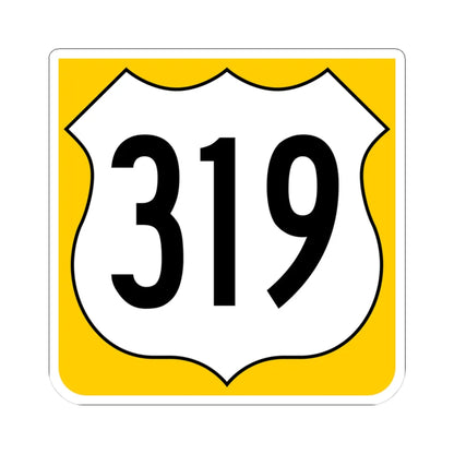 US 319 FL reversed (Florida) (Road Sign) STICKER Vinyl Kiss-Cut Decal 3 Inch White - The Sticker Space
