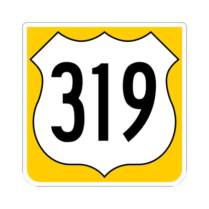US 319 FL reversed (Florida) (Road Sign) STICKER Vinyl Kiss-Cut Decal 4 Inch White - The Sticker Space