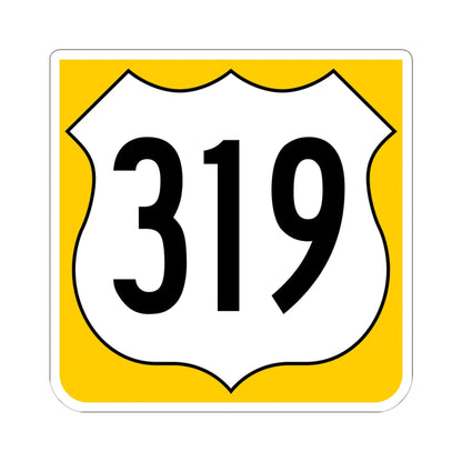 US 319 FL reversed (Florida) (Road Sign) STICKER Vinyl Kiss-Cut Decal 6 Inch White - The Sticker Space