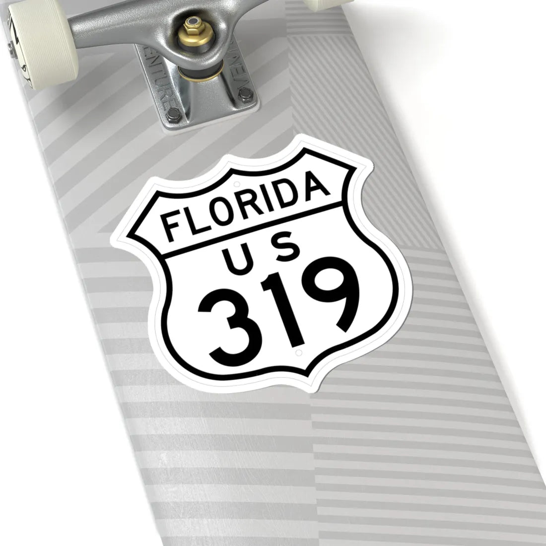US 319 Florida 1948 (Florida) (Road Sign) STICKER Vinyl Kiss-Cut Decal - The Sticker Space