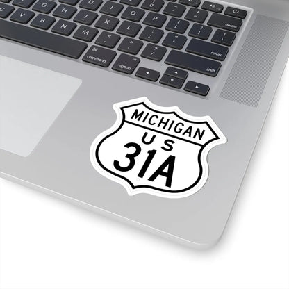 US 31A Michigan 1948 (Michigan) (Road Sign) STICKER Vinyl Kiss-Cut Decal - The Sticker Space