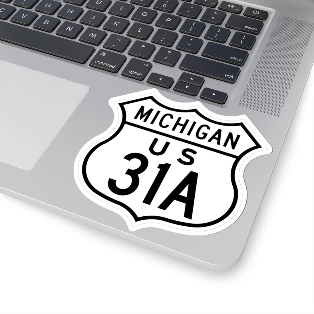 US 31A Michigan 1948 (Michigan) (Road Sign) STICKER Vinyl Kiss-Cut Decal - The Sticker Space