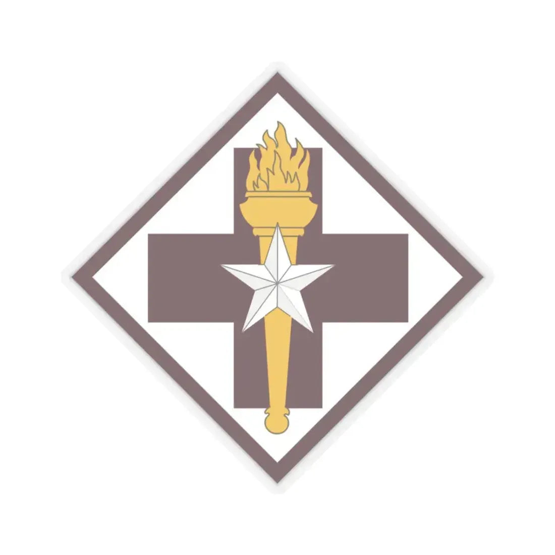 US 32nd Medical Brigade SSI (U.S. Army) STICKER Vinyl Kiss-Cut Decal 3 Inch Transparent - The Sticker Space