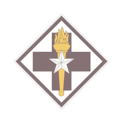 US 32nd Medical Brigade SSI (U.S. Army) STICKER Vinyl Kiss-Cut Decal 4 Inch Transparent - The Sticker Space