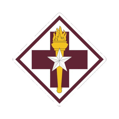 US 32nd Medical Brigade SSI (U.S. Army) STICKER Vinyl Kiss-Cut Decal 4 Inch White - The Sticker Space